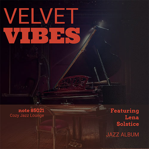 Vinyl cover featuring a large, centrally placed piano, designed with a warm red tone and playful 1960s-style typography.